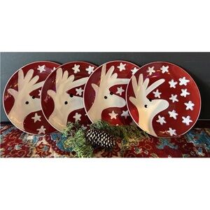 Wisteria Christmas Dessert Plates/Shallow Bowls‎ 4